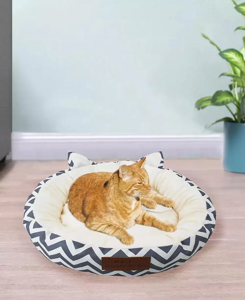 商品Macy's|Canvas Round Cat Bed with Toy Ball, Medium,价格¥216,第4张图片详细描述
