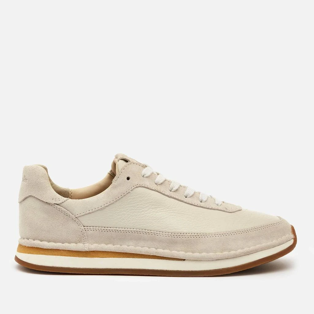 商品Clarks|CLARKS MEN'S CRAFTRUN LACE TRAINERS - WHITE,价格¥578,第1张图片