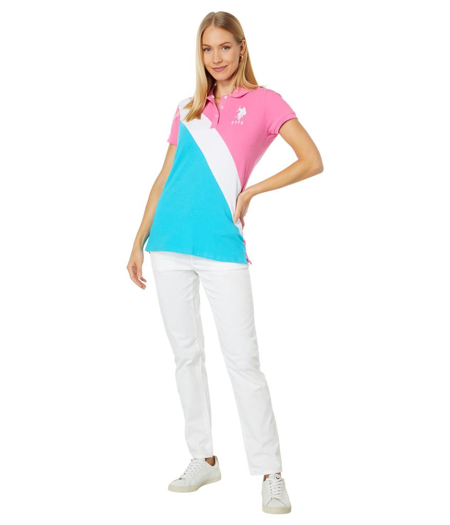 Sash Color-Block Polo Shirt商品第4张图片规格展示