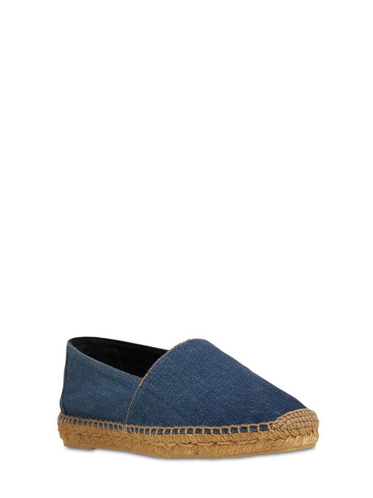 商品Yves Saint Laurent|Ysl Embroidered Denim Espadrilles,价格¥3841,第4张图片详细描述