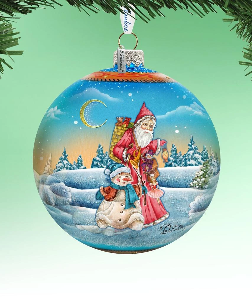 商品G. DeBrekht|Designocracy Winter Village Glass Ornament, handpainted LE by G.DeBrekht,价格¥667,第3张图片详细描述