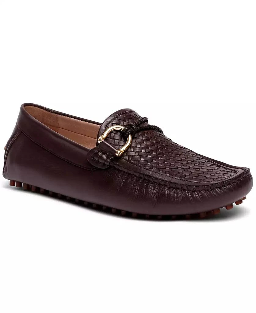 商品CARLOS by Carlos Santana|Men's Malone Interweave Leather Slip-On Driving Loafers,价格¥793,第1张图片