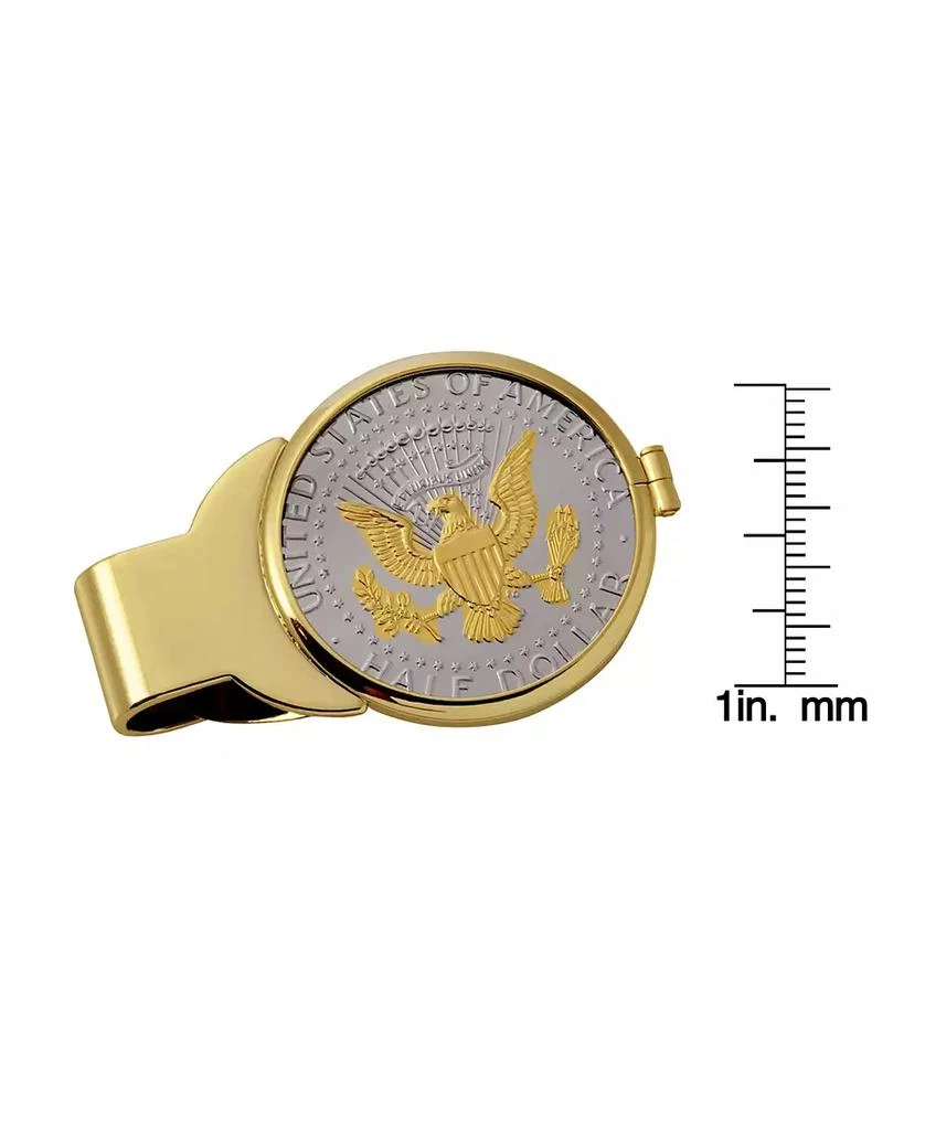 商品American Coin Treasures|Men's Selectively Gold-Layered Presidential Seal Half Dollar Coin Money Clip,价格¥374,第3张图片详细描述