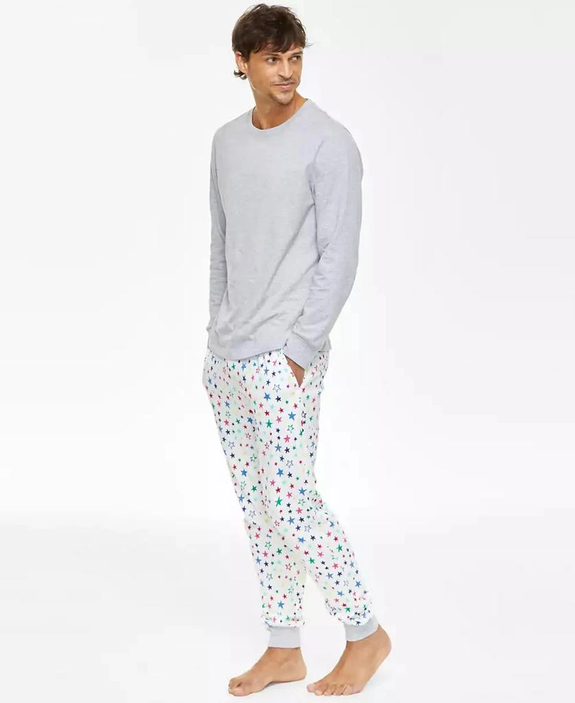 商品Holiday Lane|Men's Star Mix It Cotton Matching Family Pajamas Set, Created for Macy's,价格¥150,第1张图片