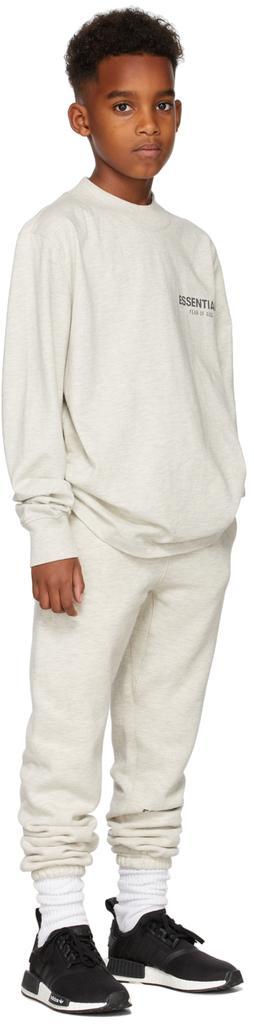 商品Essentials|Kids Off-White Jersey Long Sleeve T-Shirt,价格¥320,第1张图片