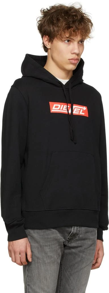 商品Diesel|Black Cotton Hoodie,价格¥585,第2张图片详细描述