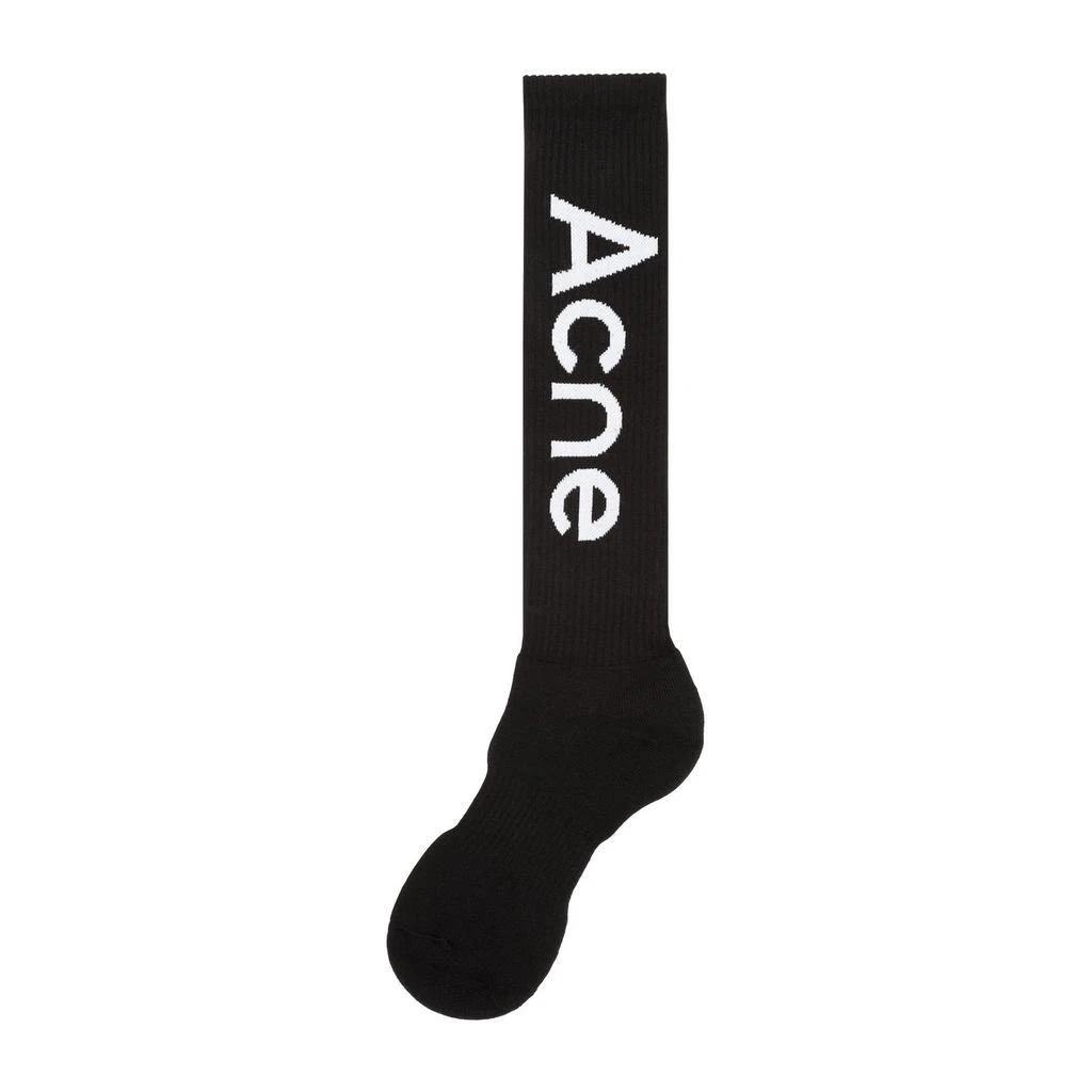 商品Acne Studios|Acne Studios Logo Intarsia Knee Socks,价格¥333,第2张图片详细描述