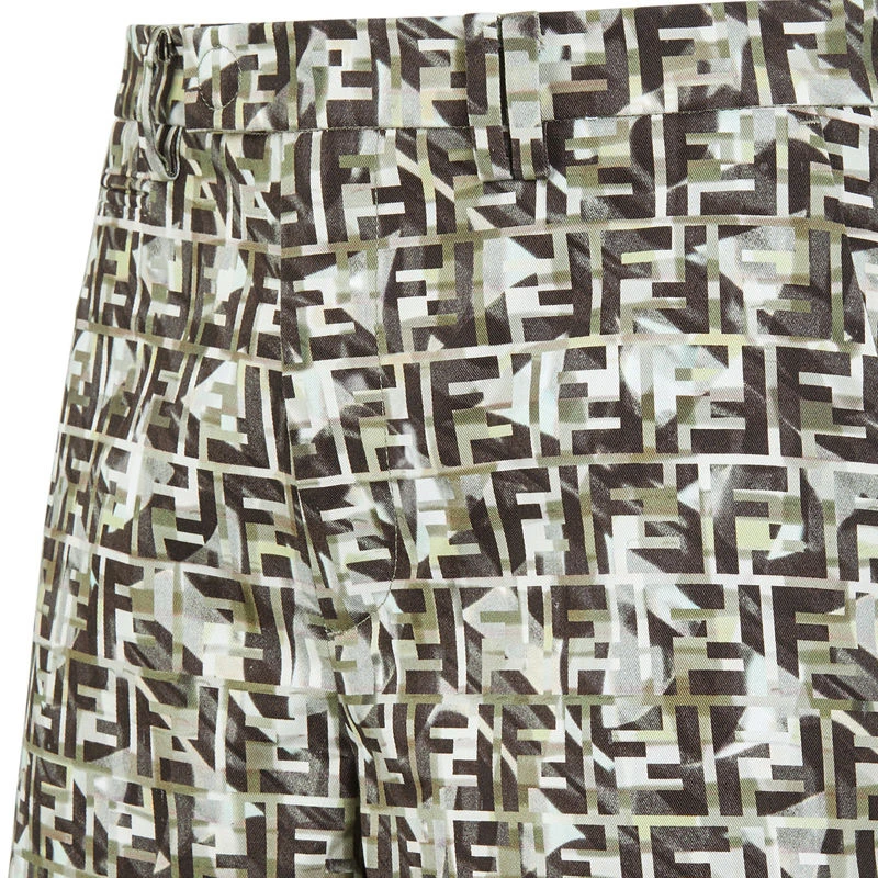 商品Fendi|Fendi 芬迪 男士花色奇诺风格百慕大短裤 FB0574-ABBV-F0KUK,价格¥3228,第1张图片