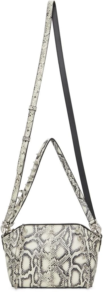 商品Givenchy|白色 & 黑色 XS Antigona 蛇纹单肩包,价格¥8903,第1张图片