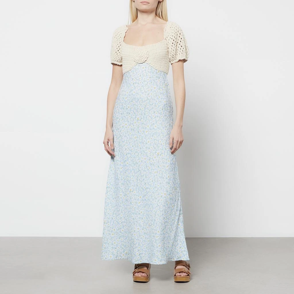 商品Rixo|RIXO Women's Sardinia Midi Dress - Blue Daisy Chain,价格¥1565,第1张图片