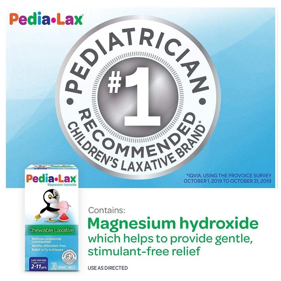商品Fleet Children's|Pedia-Lax Saline Laxative Chewable Tablets Watermelon,价格¥75,第2张图片详细描述