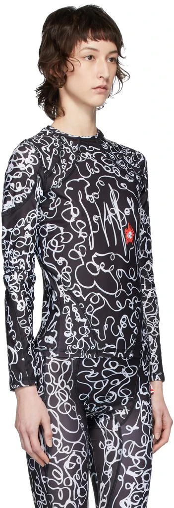 商品Charles Jeffrey Loverboy|Black & White Scribble Sports T-Shirt,价格¥670,第4张图片详细描述