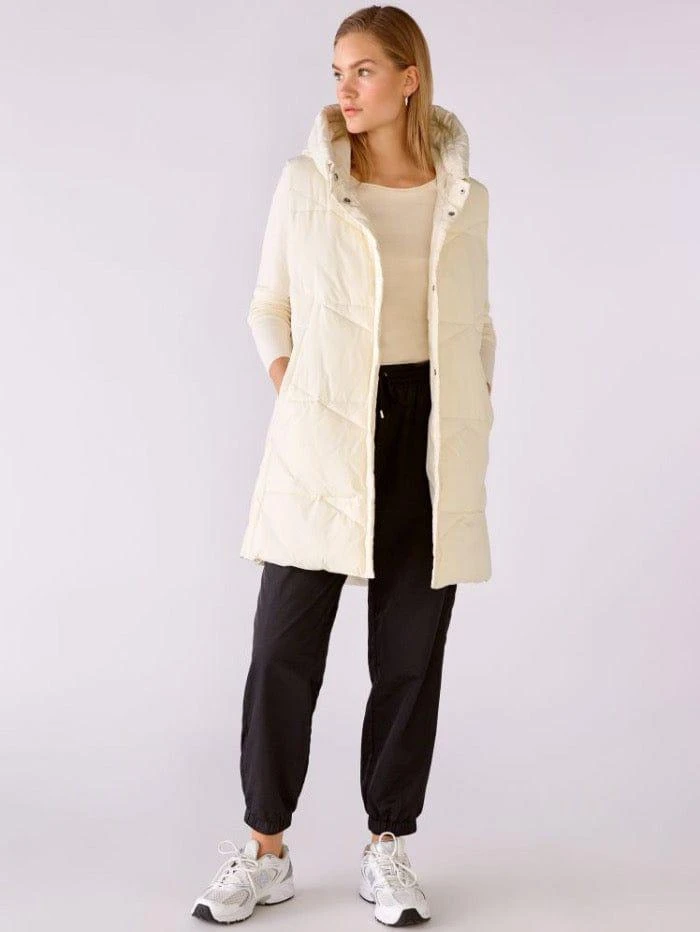 商品Oui|Oui Cream Puffer Gilet 76128 1030,价格¥1575,第1张图片