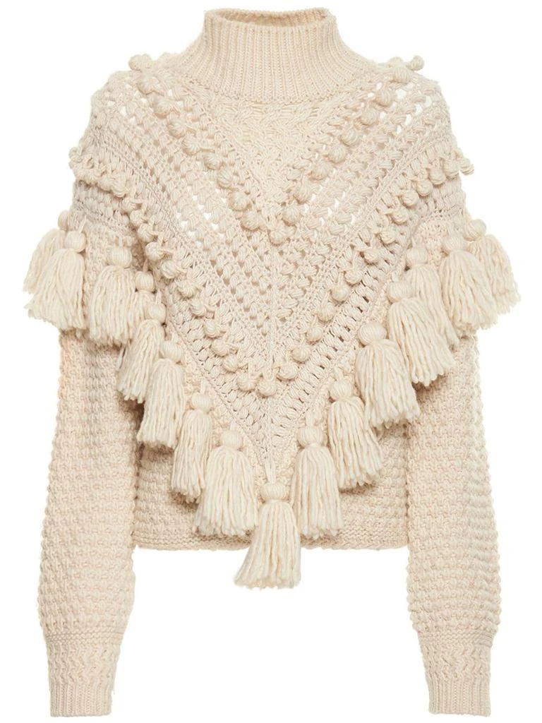 商品Zimmermann|Kaleidoscope Crochet Wool Sweater,价格¥2649,第1张图片