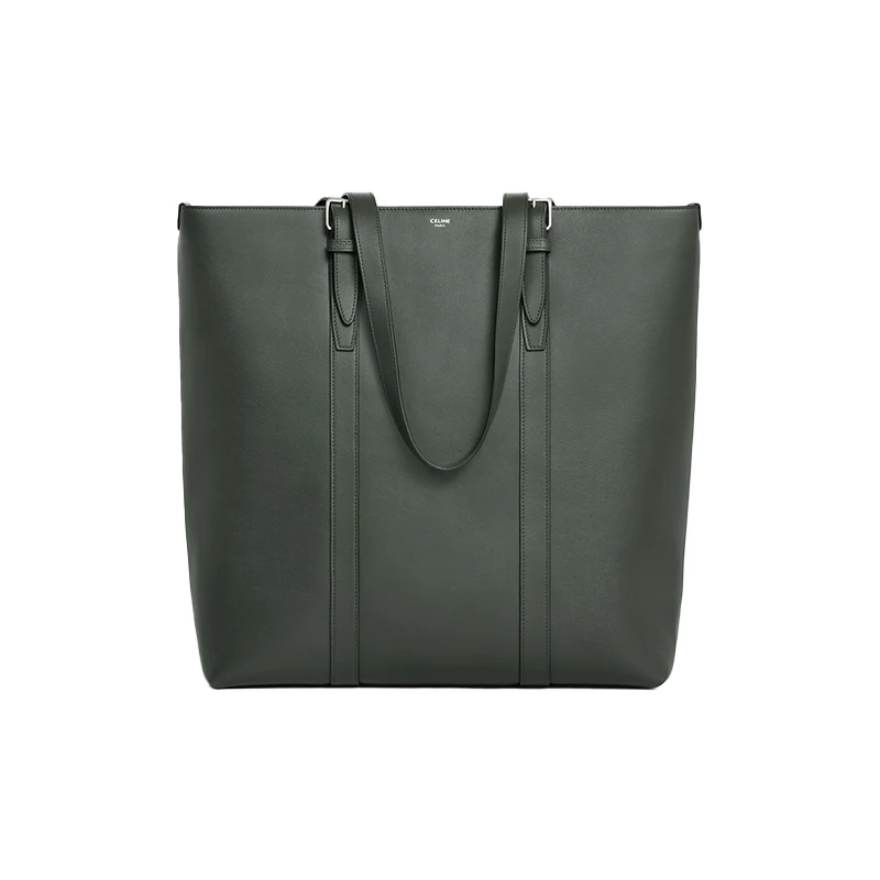 商品Celine|赛琳 23新款男士卡其色小牛皮手提包,价格¥13495,第1张图片