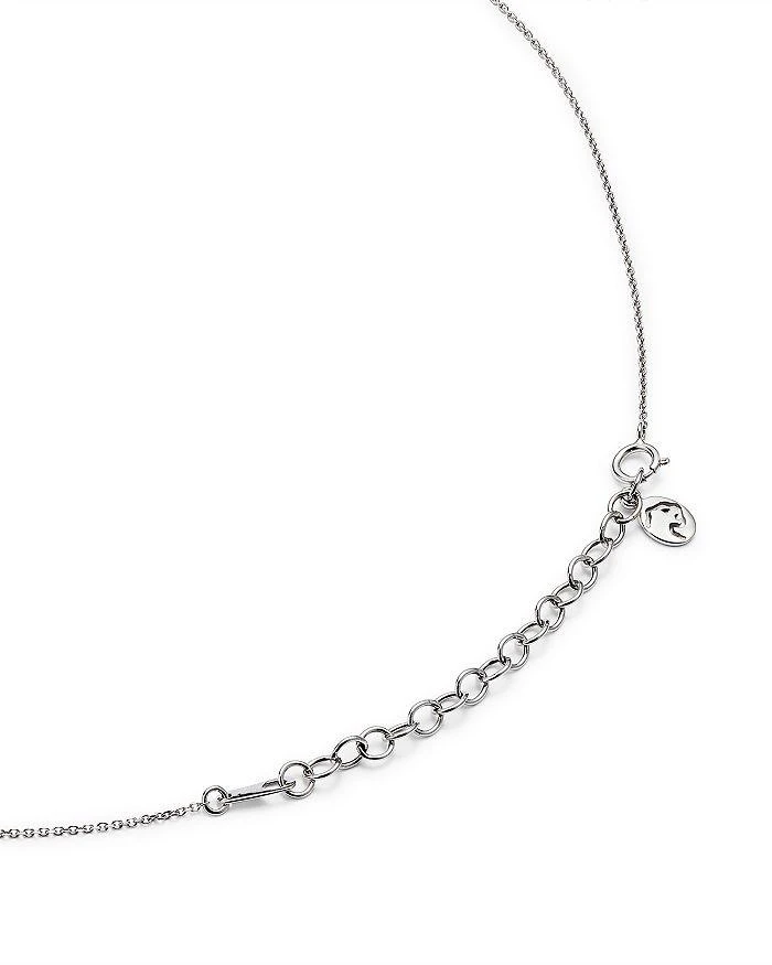 商品Bloomingdale's|Blue Topaz & Diamond Accent Bar Necklace in 14K White Gold, 16-18" - 100% Exclusive,价格¥3409,第5张图片详细描述