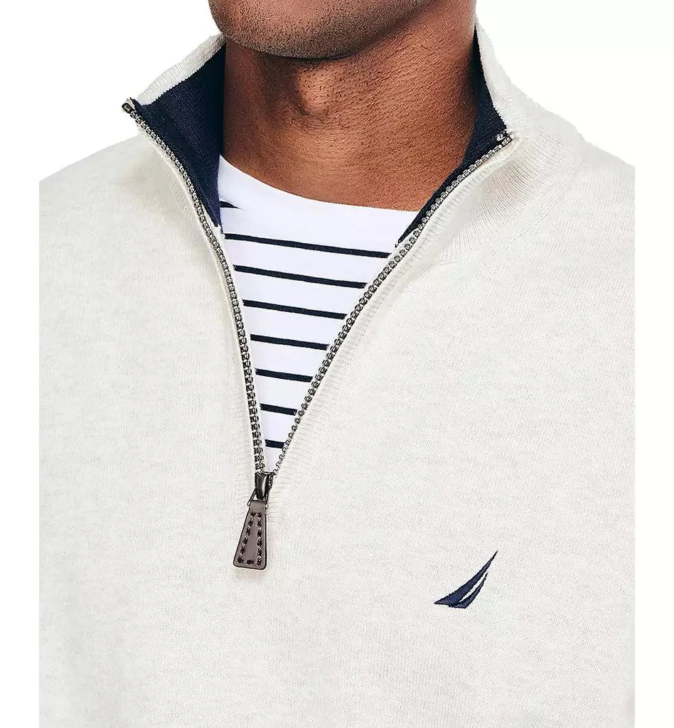 商品Nautica|Men's Navtech Classic-Fit Solid Quarter-Zip Sweater,价格¥344,第3张图片详细描述