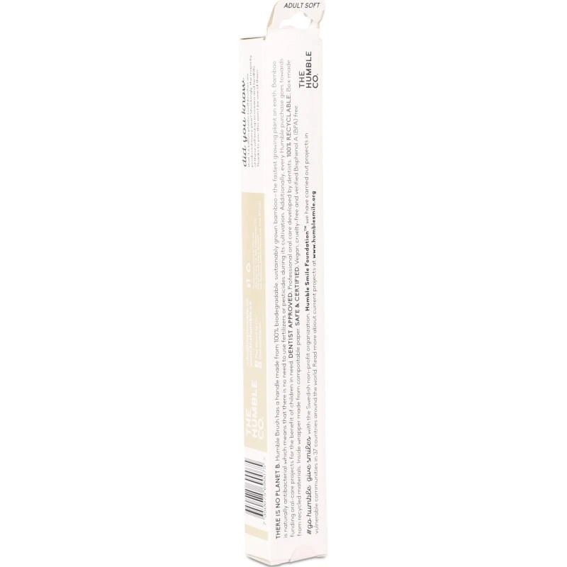 商品The Humble Co|Soft bamboo toothbrush in white,价格¥54,第2张图片详细描述