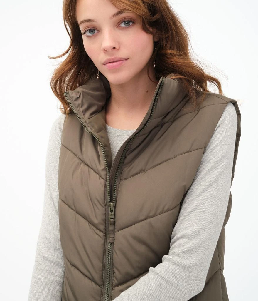 商品Aeropostale|Aeropostale Women's Chevron Lightweight Puffer Vest,价格¥71,第3张图片详细描述