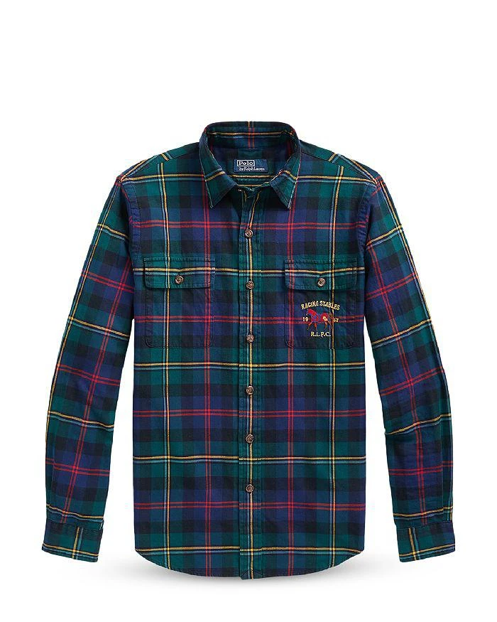 Classic Fit Suede Patch Plaid Workshirt 商品