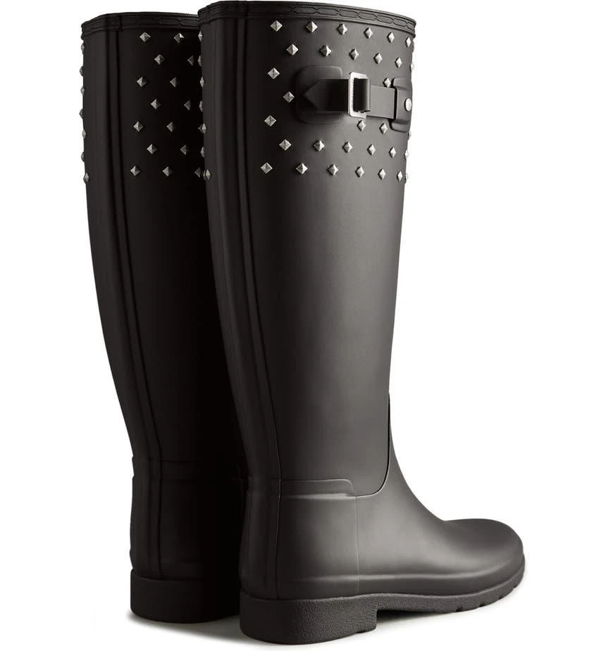 商品Hunter|Refined Stud Waterproof Tall Rain Boot,价格¥1052,第2张图片详细描述