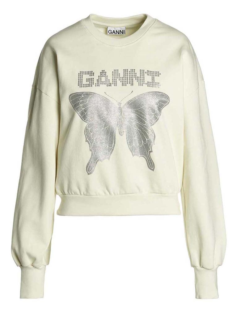 Ganni butterfly Sweatshirt商品第1张图片规格展示
