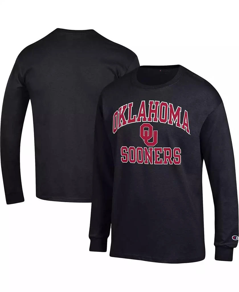 商品CHAMPION|Men's Black Oklahoma Sooners High Motor Long Sleeve T-shirt,价格¥247,第1张图片