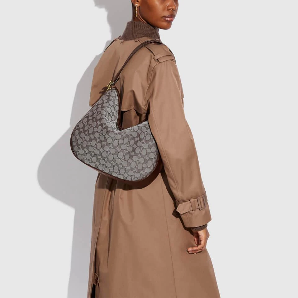 商品Coach|Coach Women's Signature Jacquard Soft Tabby Hobo Bag - Oak maple,价格¥2470,第2张图片详细描述