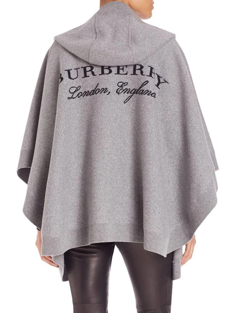 商品Burberry|羊毛混纺连帽斗篷,价格¥11799,第2张图片详细描述