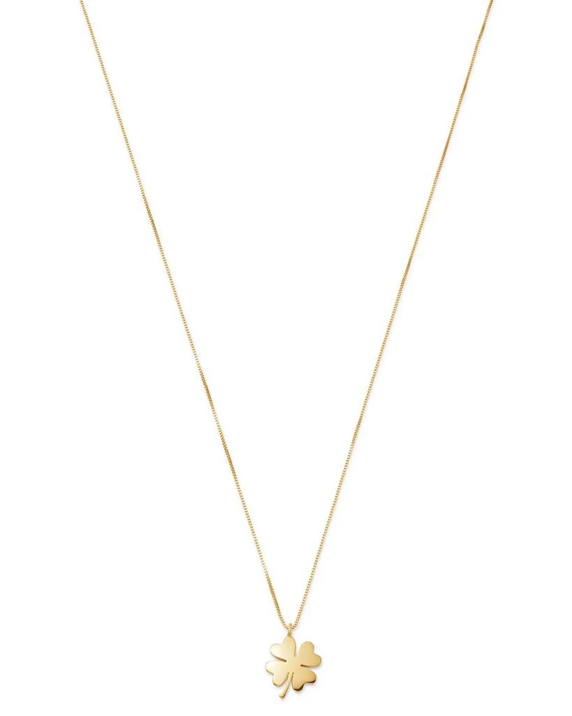 商品Bloomingdale's|Clover Pendant Necklace in 14K Yellow Gold, 18" - Exclusive,价格¥4538,第1张图片