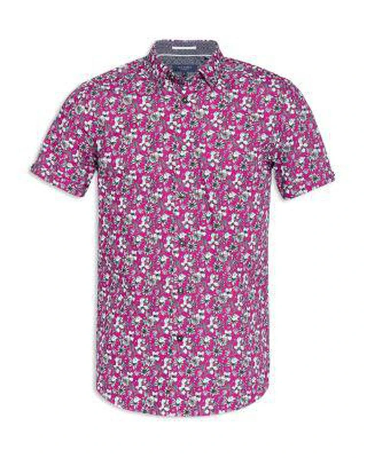 商品Ted Baker London|Sellla Printed Floral Regular Fit Button-Down Shirt,价格¥770,第4张图片详细描述