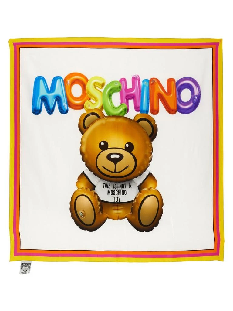 商品Moschino|Moschino Logo Teddy Bear Printed Scarf,价格¥718,第2张图片详细描述