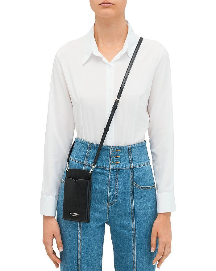 商品Kate Spade|Spencer Saffiano Leather Crossbody Phone Case,价格¥365,第2张图片详细描述