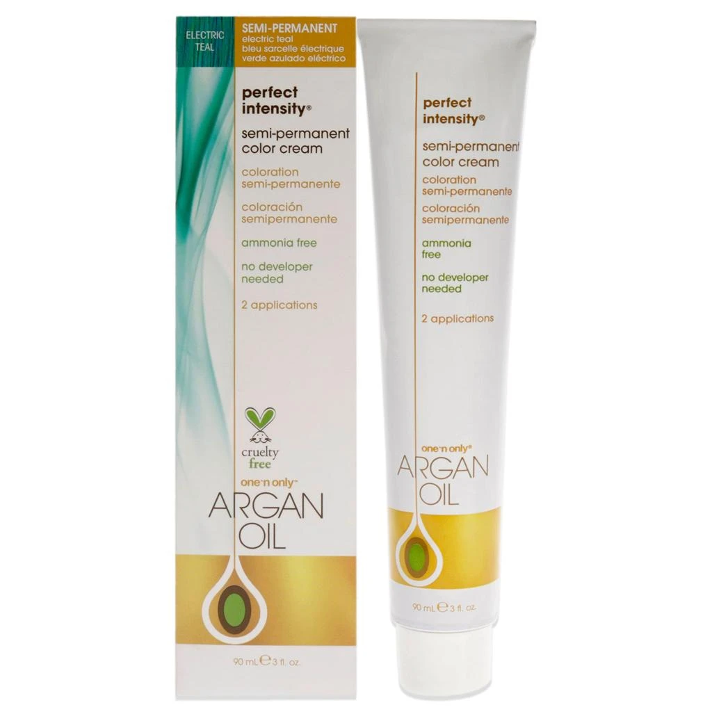 商品One n Only|Argan Oil Perfect Intensity Semi-Permanent Color Cream - Electric Teal by  for Unisex - 3 oz Hair Color,价格¥138,第1张图片