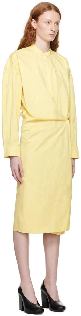 商品Lemaire|Yellow Twisted Midi Dress,价格¥1646,第2张图片详细描述