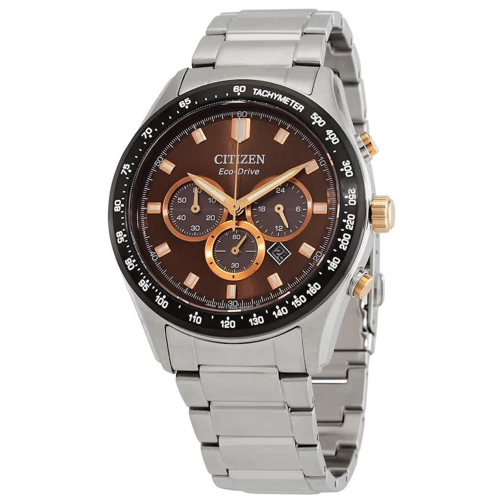 商品Citizen|Eco Chronograph Brown Dial Men's Watch CA4456-83X,价格¥1772,第1张图片