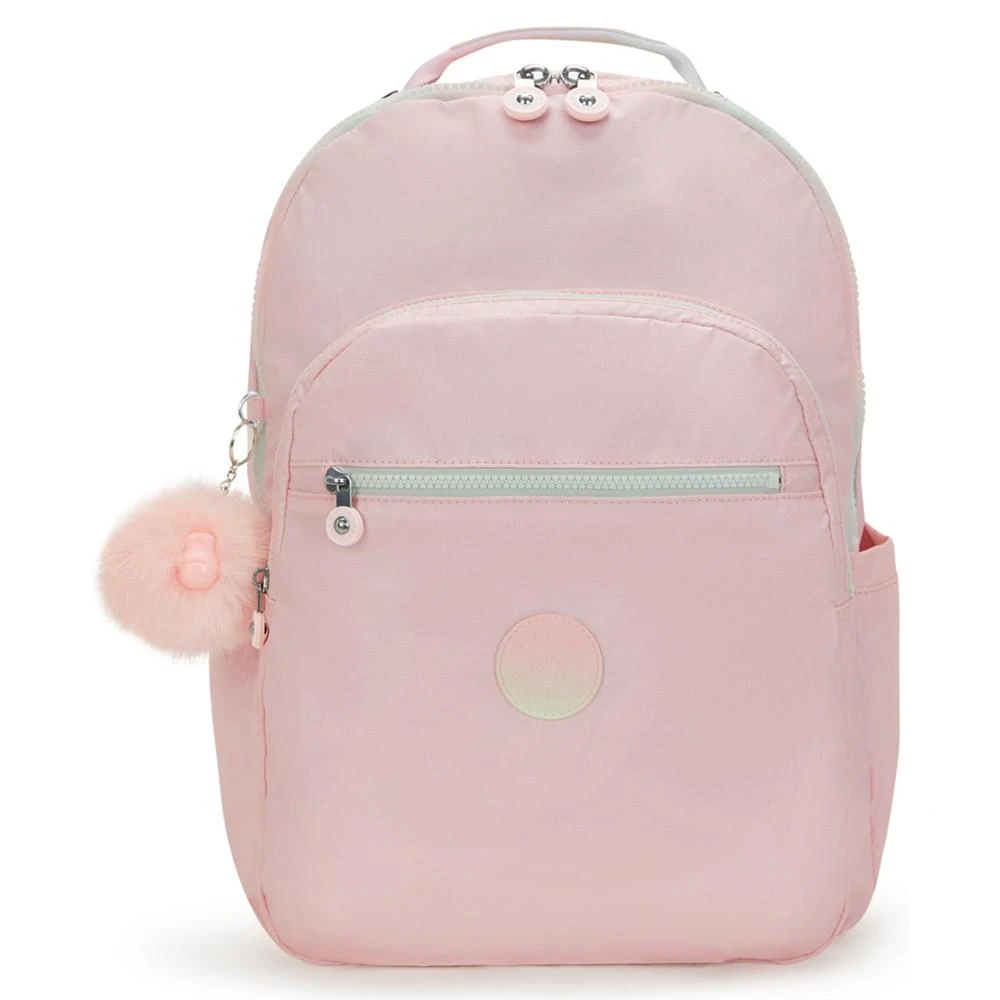 商品Kipling|Seoul Extra Large Candy Metal Nylon 17" Laptop Backpack,价格¥647,第1张图片