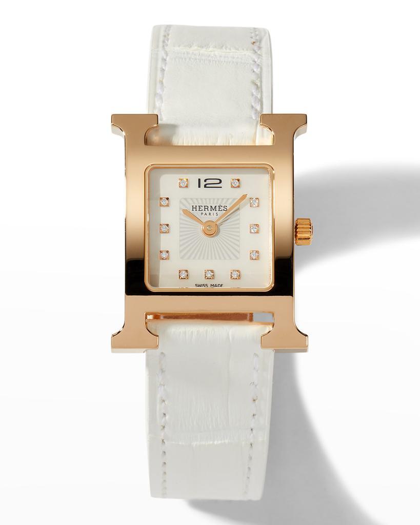 商品Hermes|HEURE H WATCH, 21 x 21 MM,价格¥34788,第1张图片