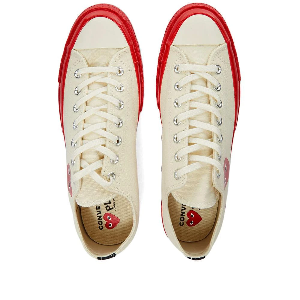 商品Comme des Garcons|Comme des Garçons Play x Converse Chuck Taylor Red Sole Low,价格¥1122,第5张图片详细描述