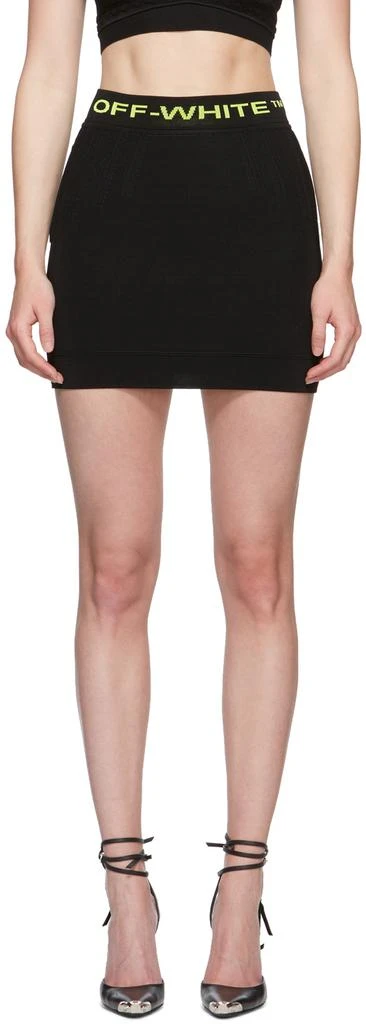 商品Off-White|Black Knit Miniskirt,价格¥2825,第1张图片