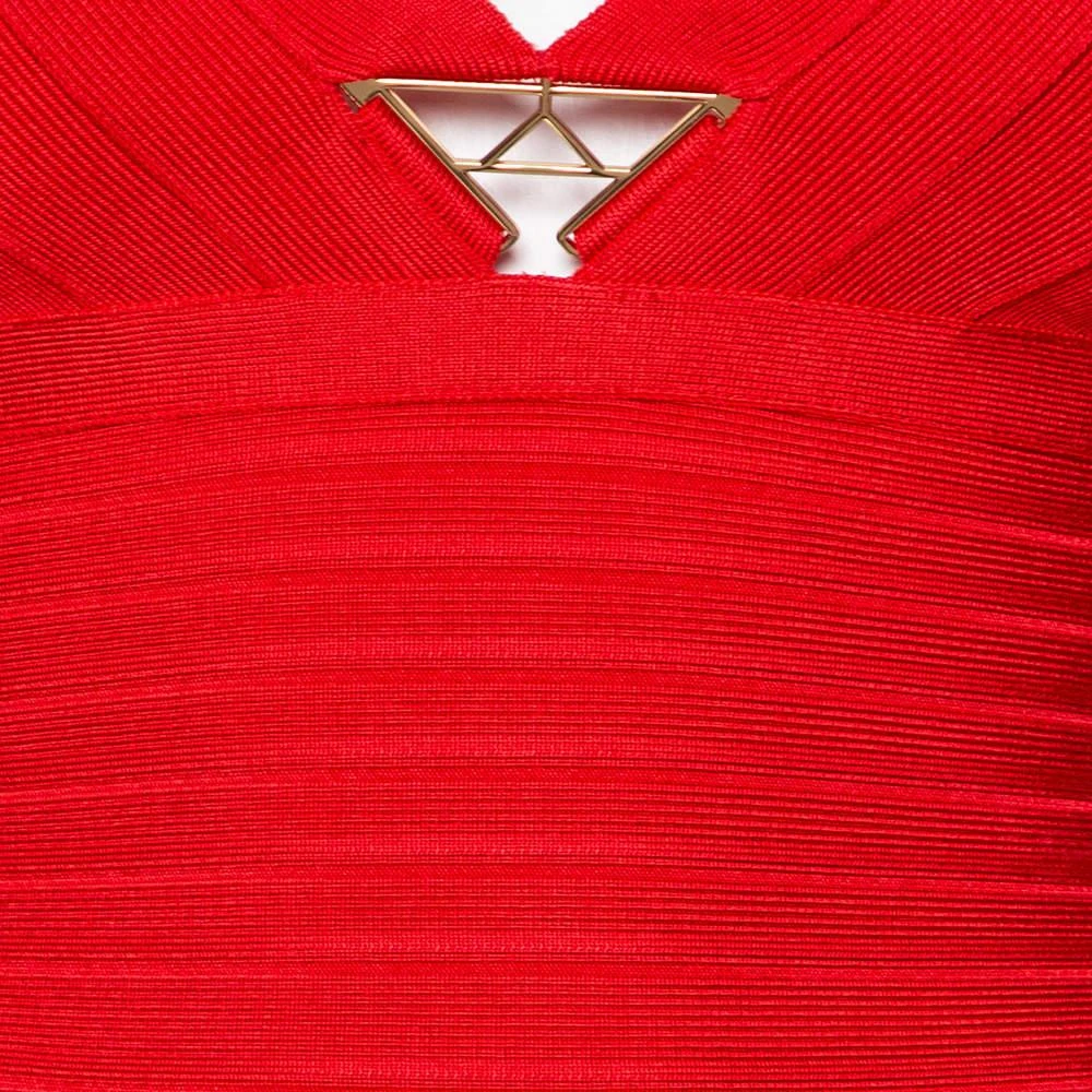 商品[二手商品] Herve Leger|Herve Leger Coral Pink Bandage Kyra Mini Dress XS,价格¥2376,第4张图片详细描述