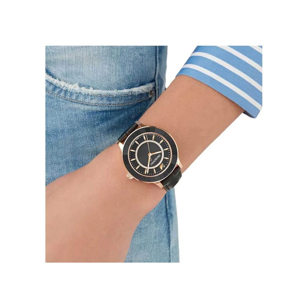 商品Swarovski|Swarovski Women's Watch - Octea Lux Rose Gold Tone Case Black Dial Strap | 5414410,价格¥1604,第5张图片详细描述