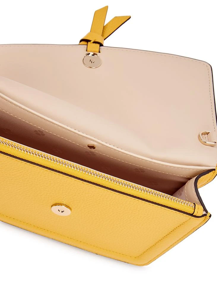 商品Kate Spade|Knott yellow grained leather cross-body bag,价格¥2297,第4张图片详细描述