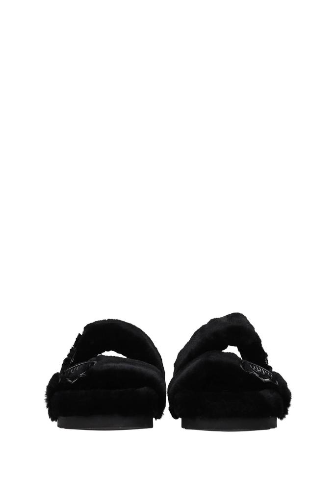 Slippers and clogs Eco Fur Black商品第3张图片规格展示