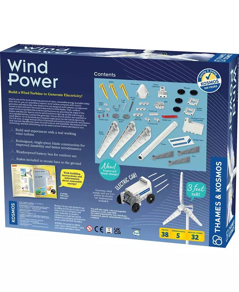 商品Thames & Kosmos|Wind Power V 4.0 Science Kit,价格¥336,第2张图片详细描述