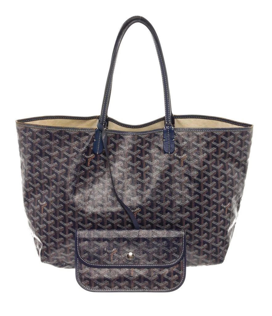 商品[二手商品] Goyard|Goyard Blue Goyardine Coated Canvas St. Louis PM Tote Bag,价格¥15840,第1张图片