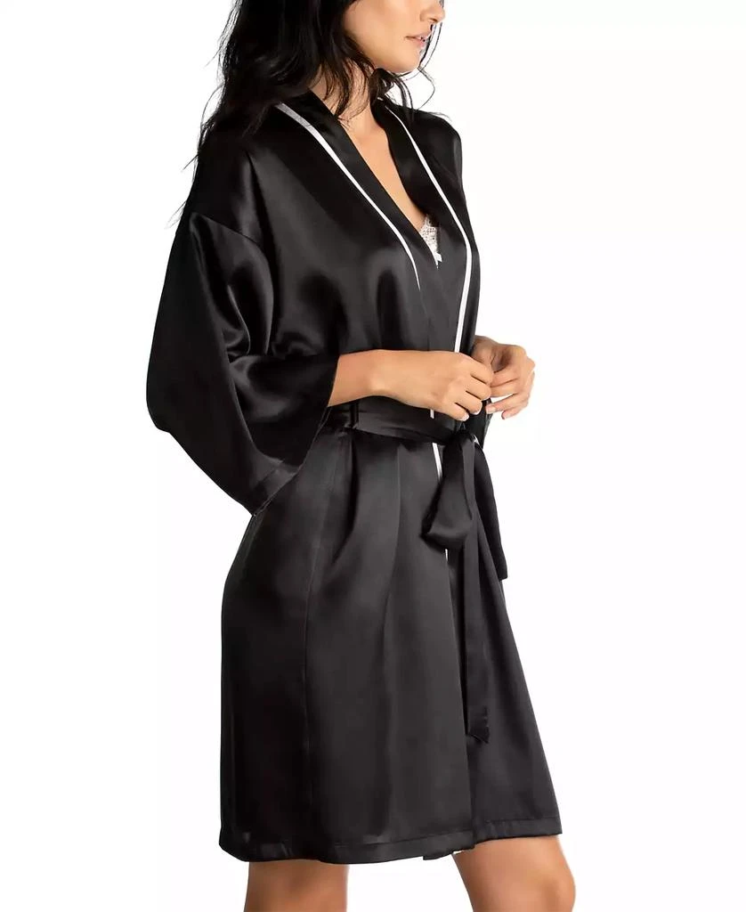 商品Linea Donatella|Bride Satin Wrap Robe, Cami & Tap Shorts Set,价格¥272,第3张图片详细描述