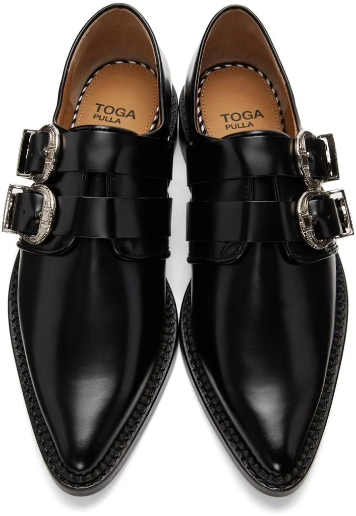 商品Toga Pulla|SSENSE Exclusive Black Western Oxfords,价格¥1461,第5张图片详细描述