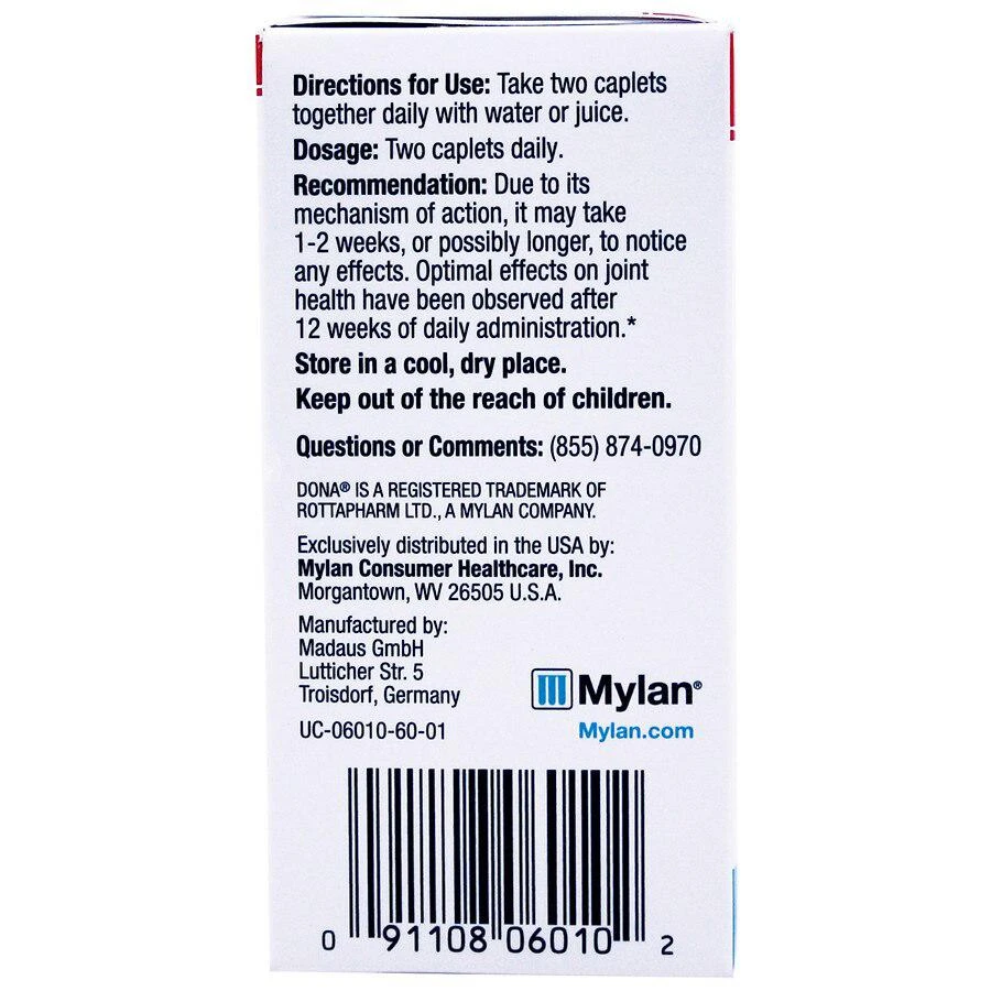 商品DONA|Crystalline Glucosamine Sulfate, 750 mg,价格¥297,第2张图片详细描述