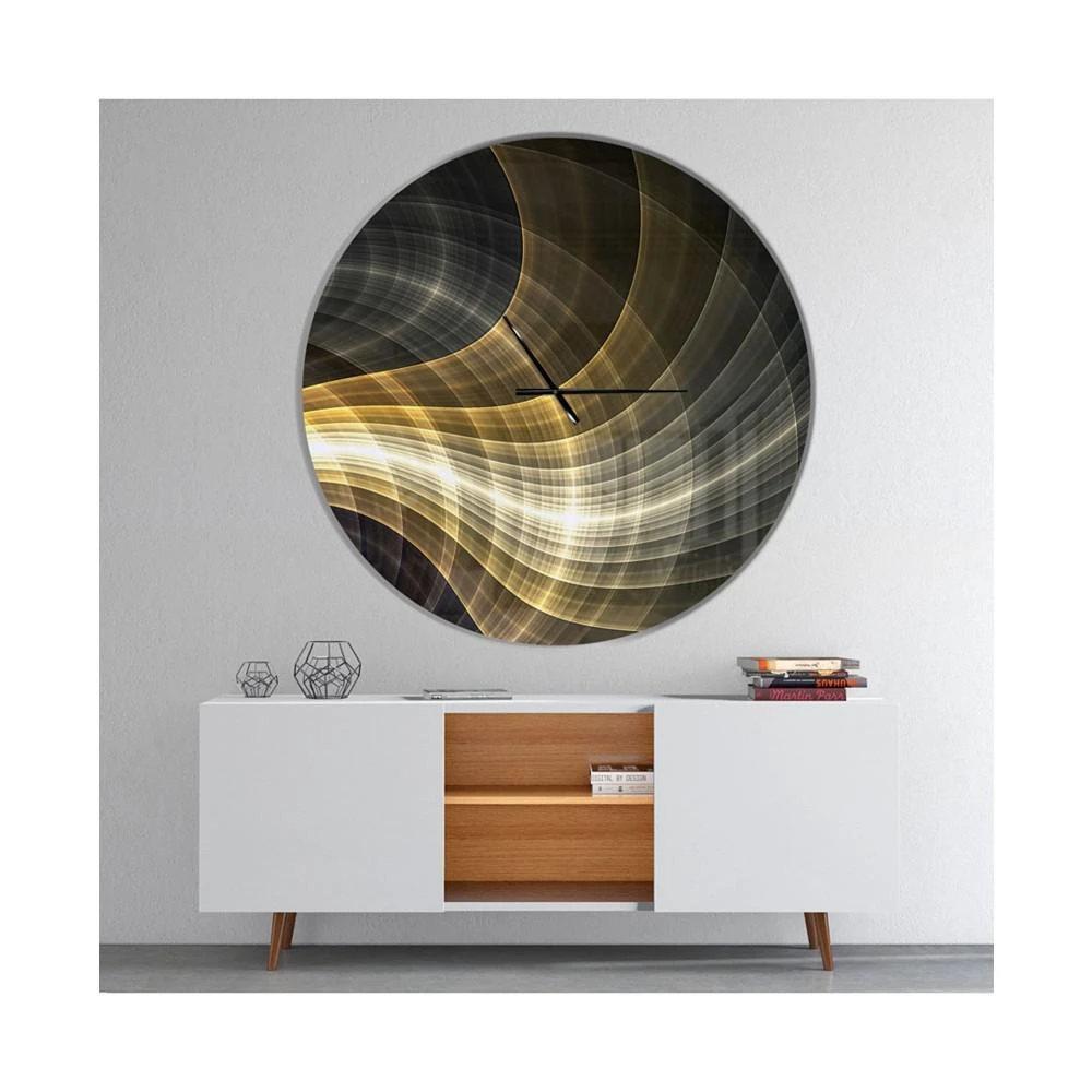 商品Design Art|Designart Oversized Modern Round Metal Wall Clock - 36 x 36,价格¥2456,第4张图片详细描述